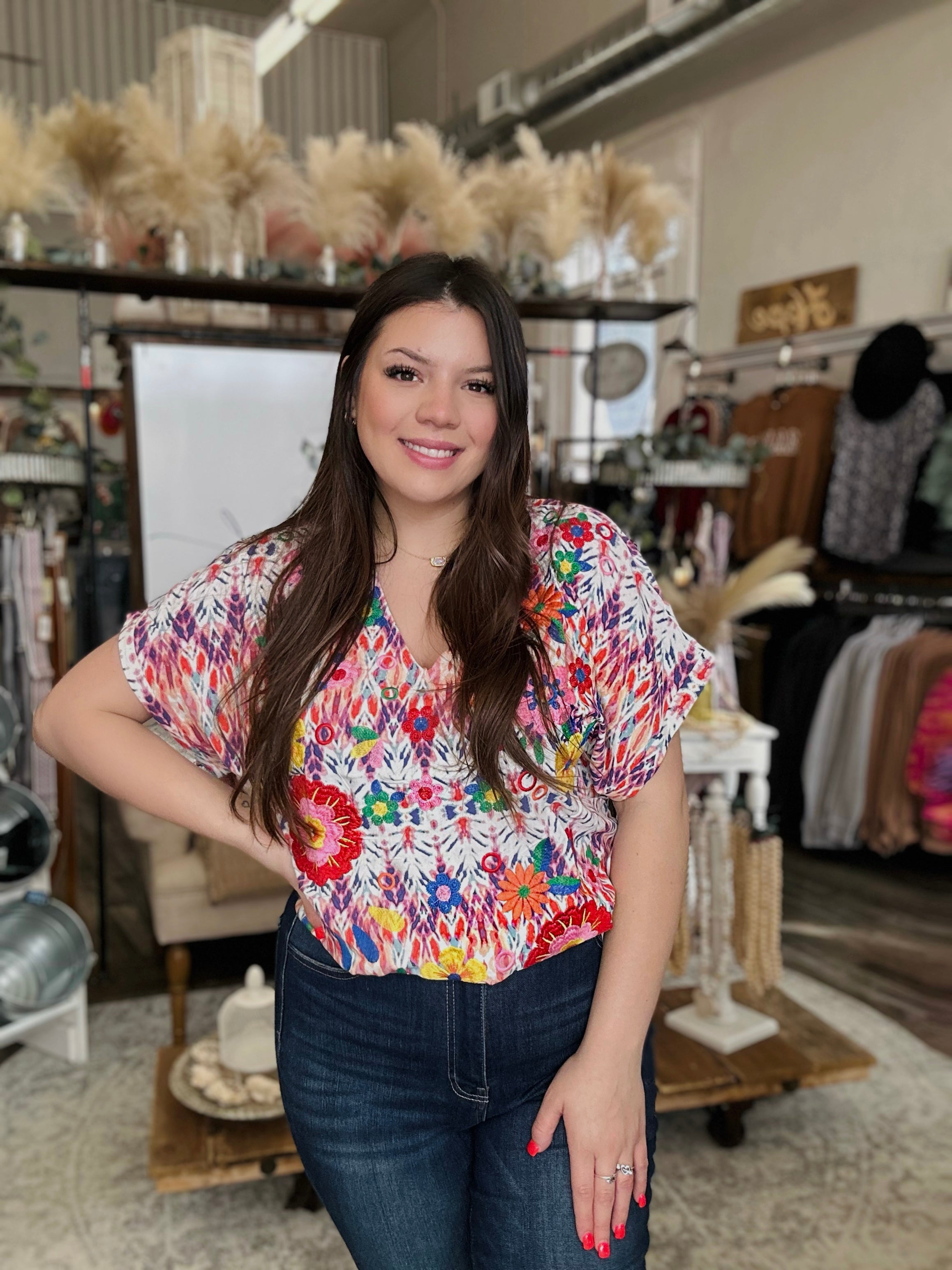 The Embroidered Top – Ruby & Pearl Boutique