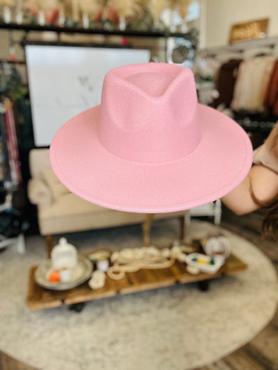 The Wild West Felt Hats-Dusty Pink