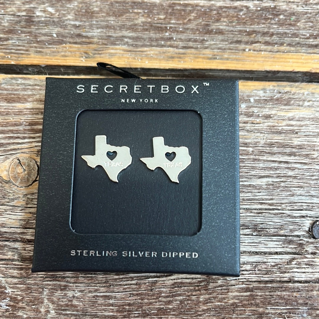 The Silver Texas Stud Earrings