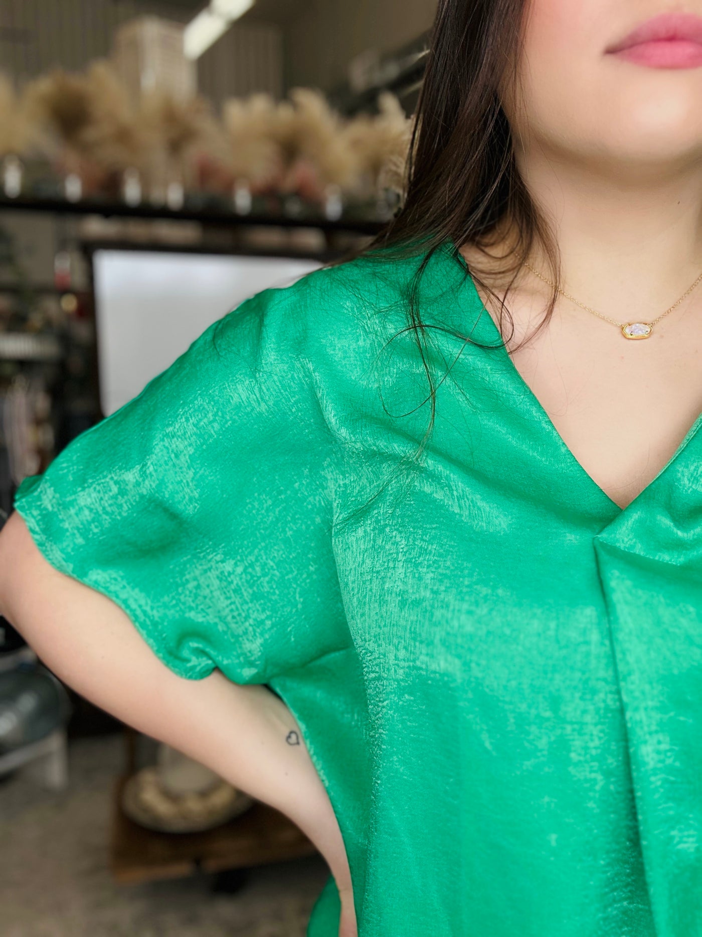 The Victoria Top (Kelly Green)
