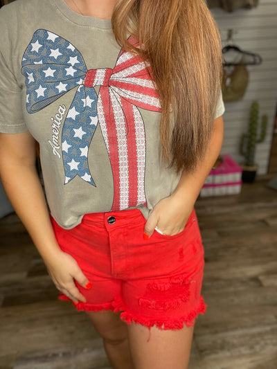 American Bow Cropped Top