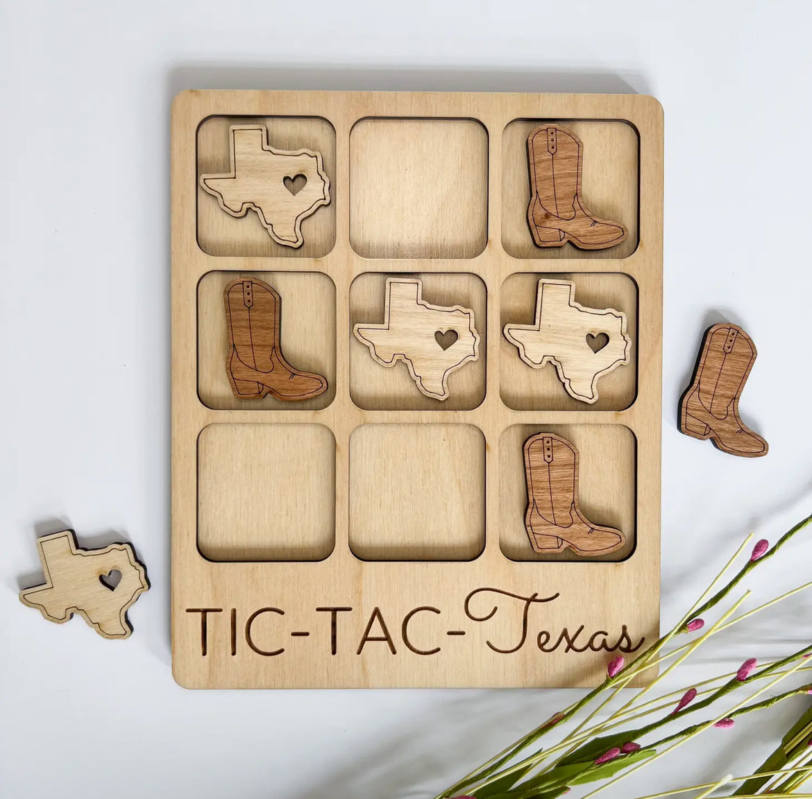 Tic-Tac-Texas (State + Boots)