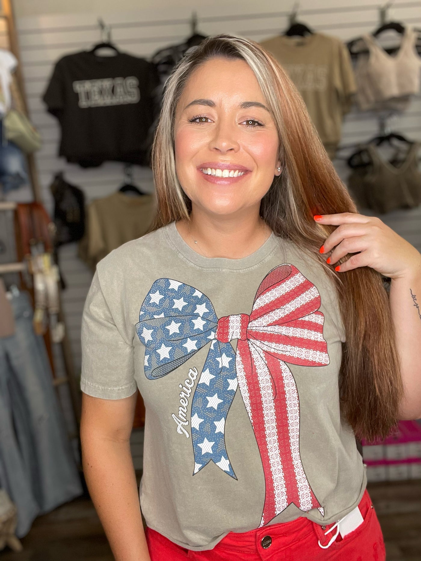 American Bow Cropped Top