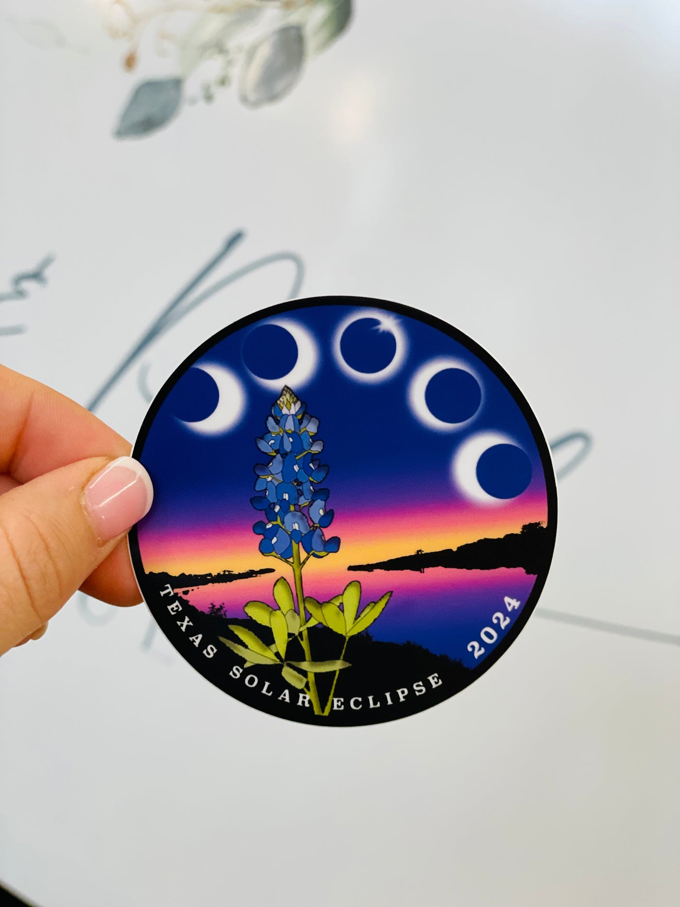 Total Eclipse Sticker (Bluebonnet)
