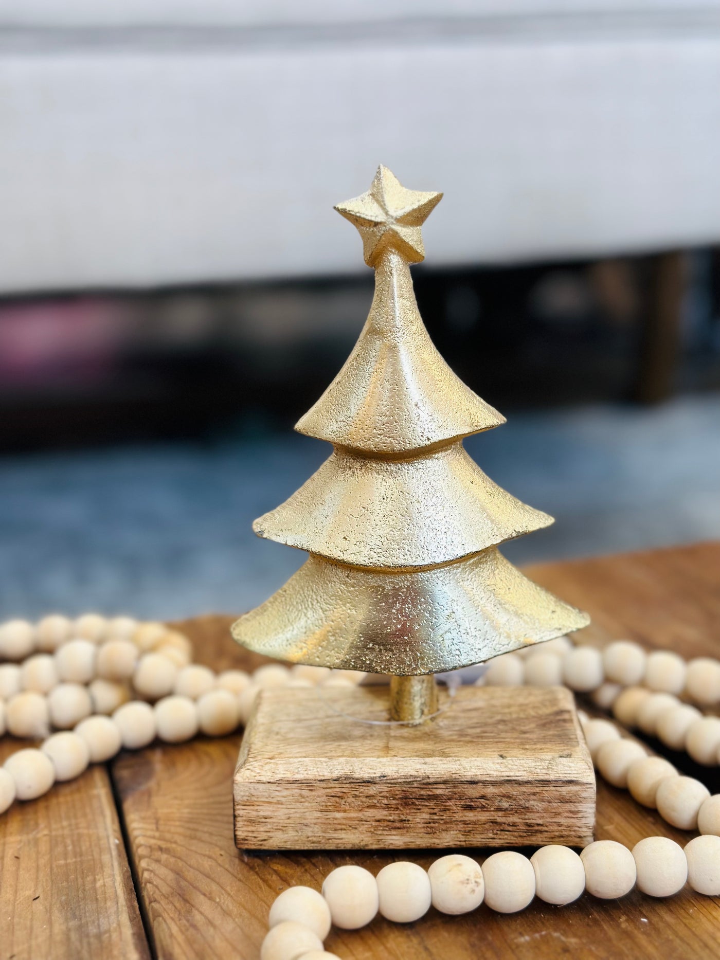 Gold Xmas Tree with Base