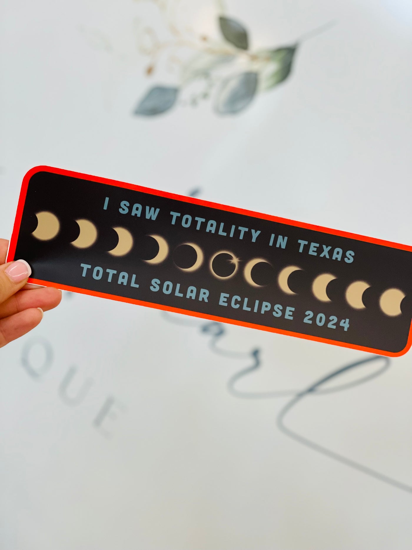 Totality in Texas Bumper Sticker