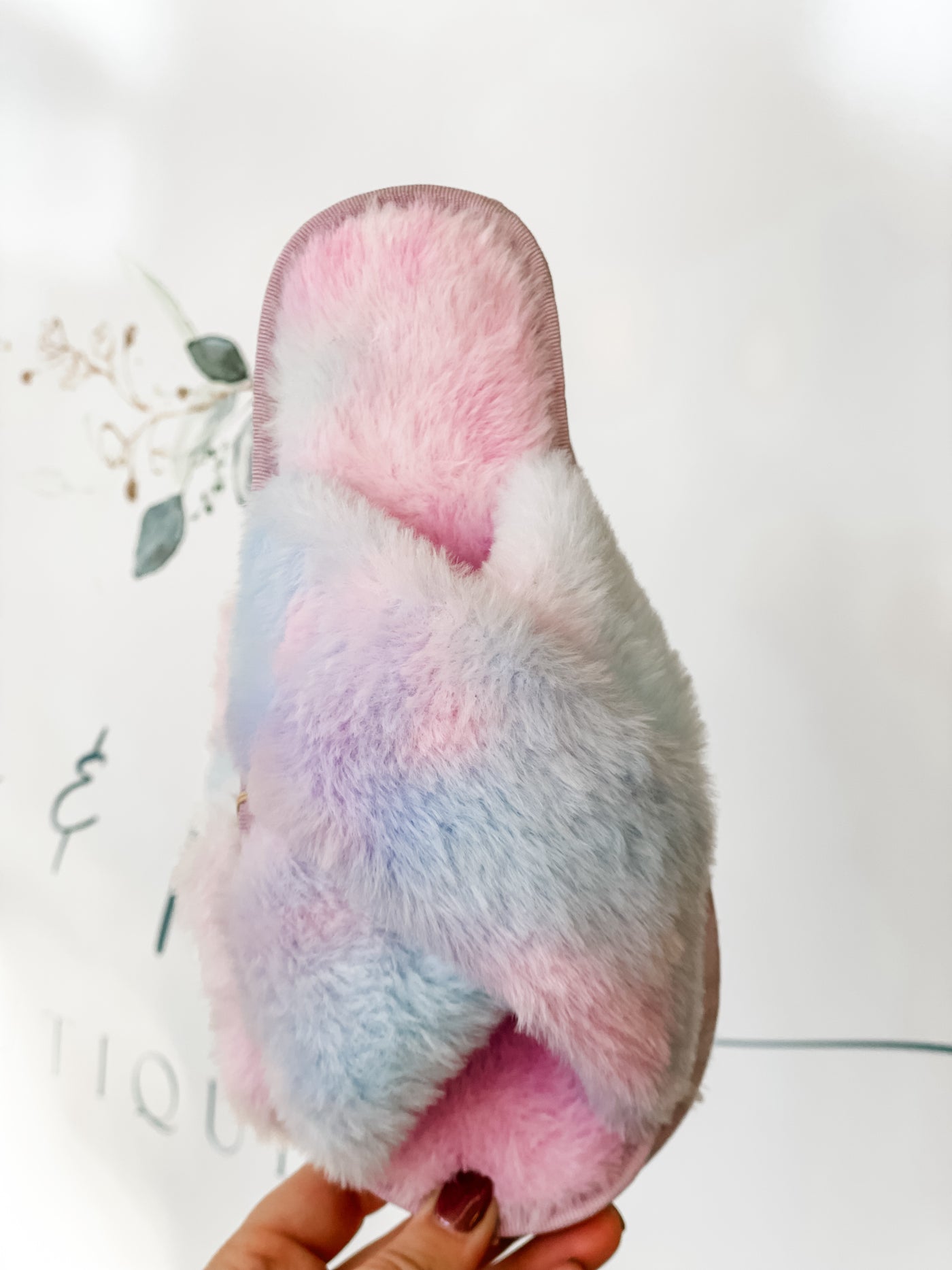 Cotton Candy Slippers (Purple)