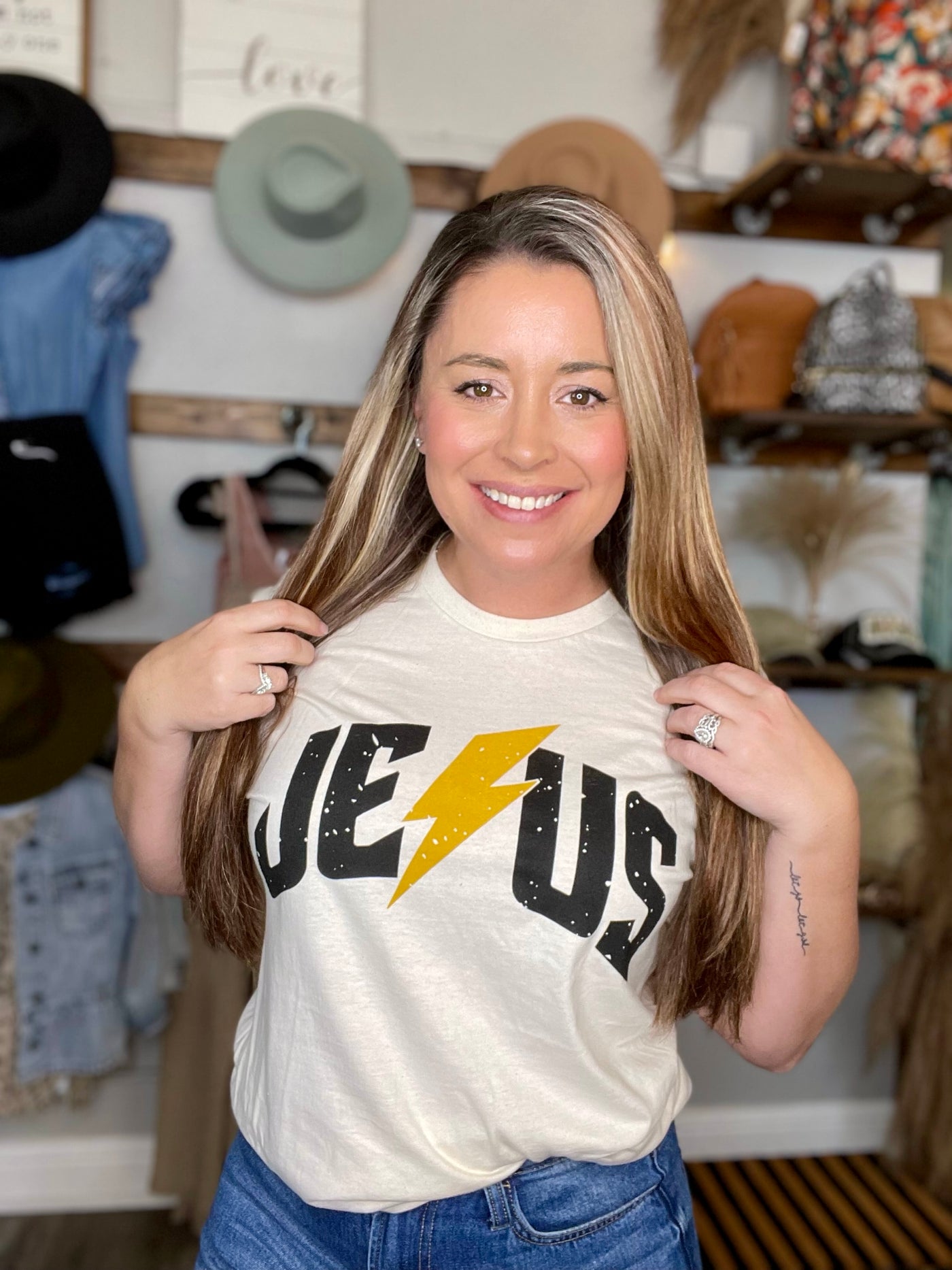 Jesus Lightning Bolt Tee