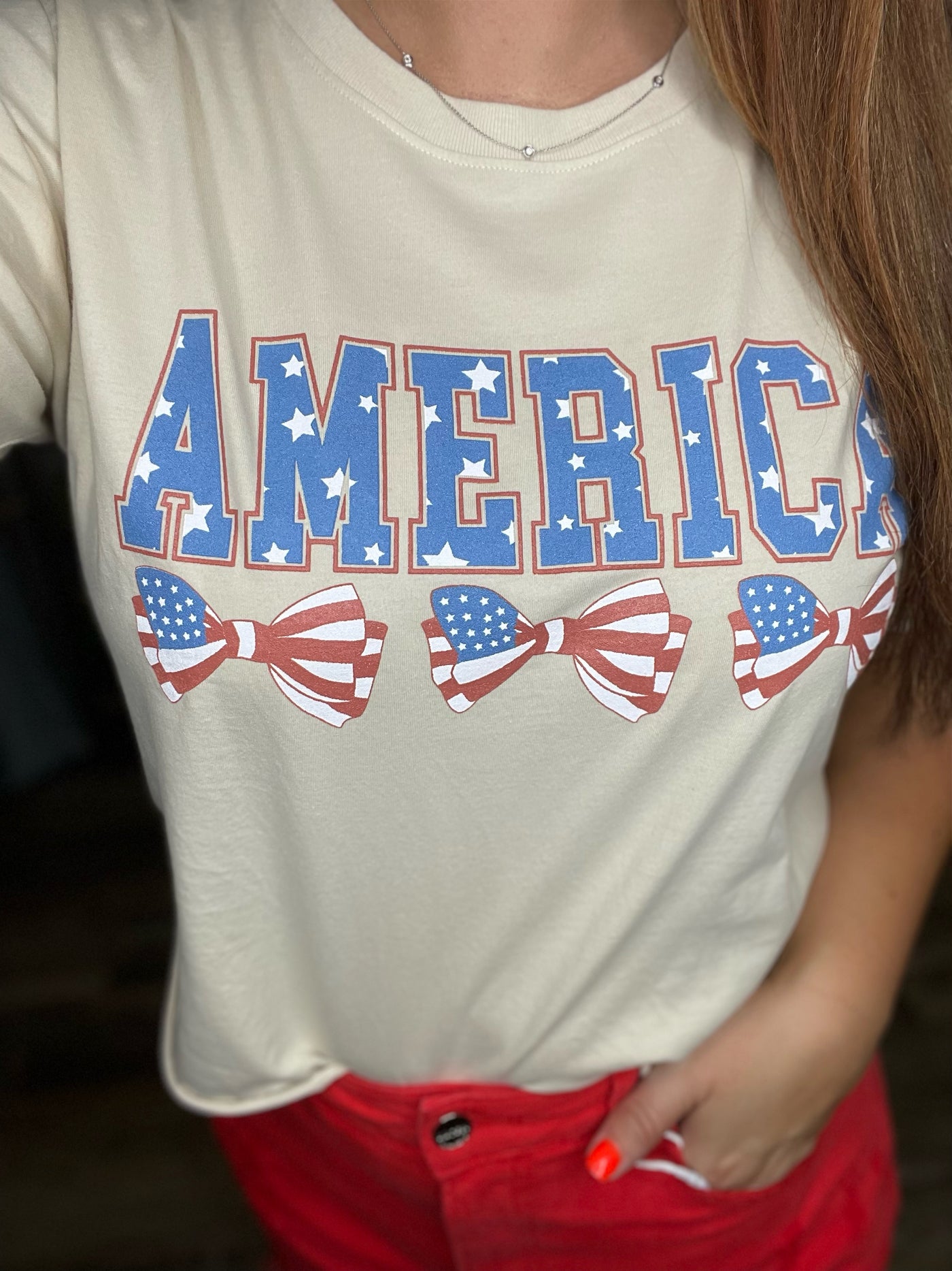American Ribbons Cropped Top