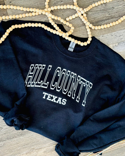 Hill County, TX Pullover (Black)