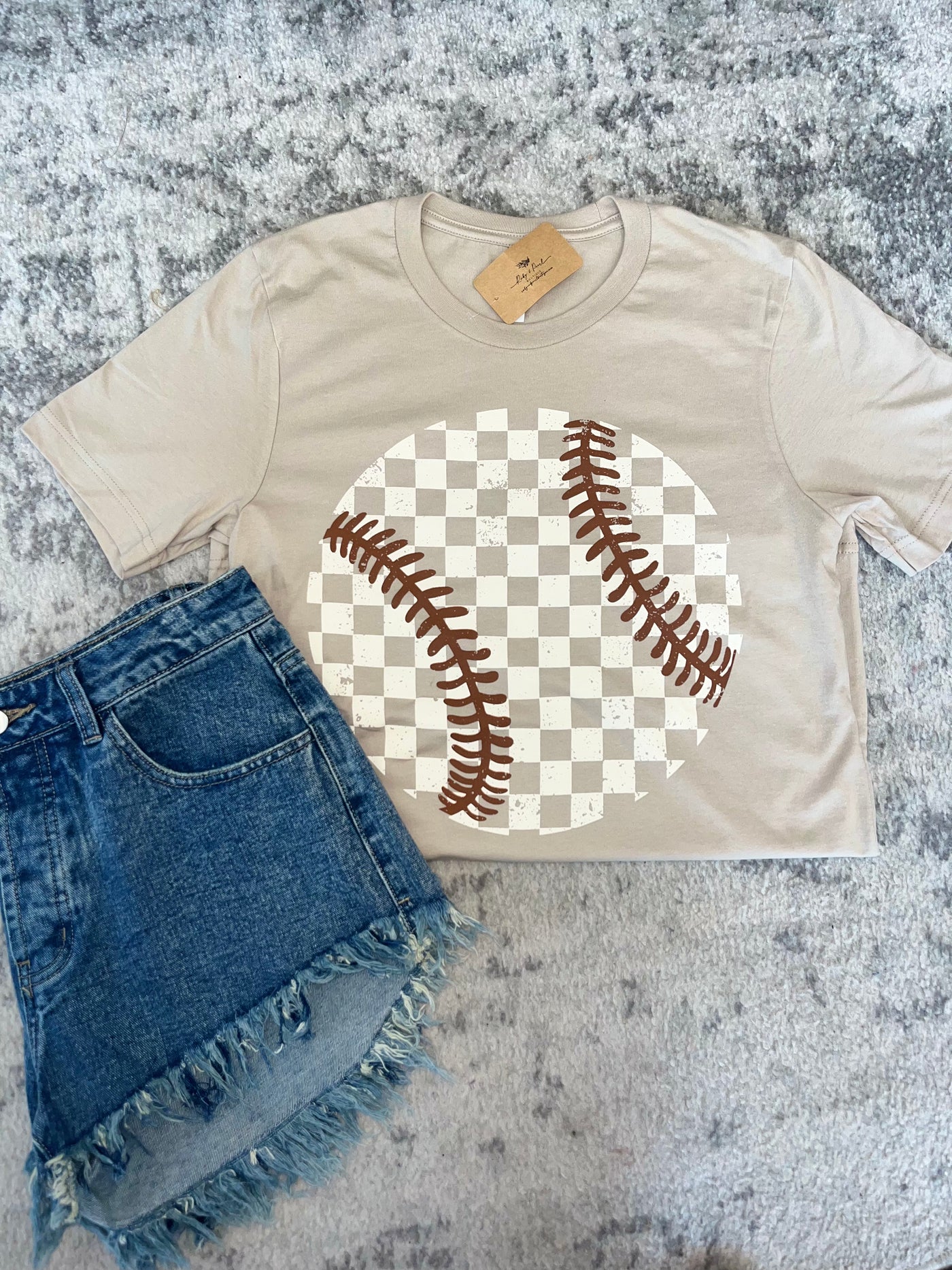 The Checkered Baseball Tee