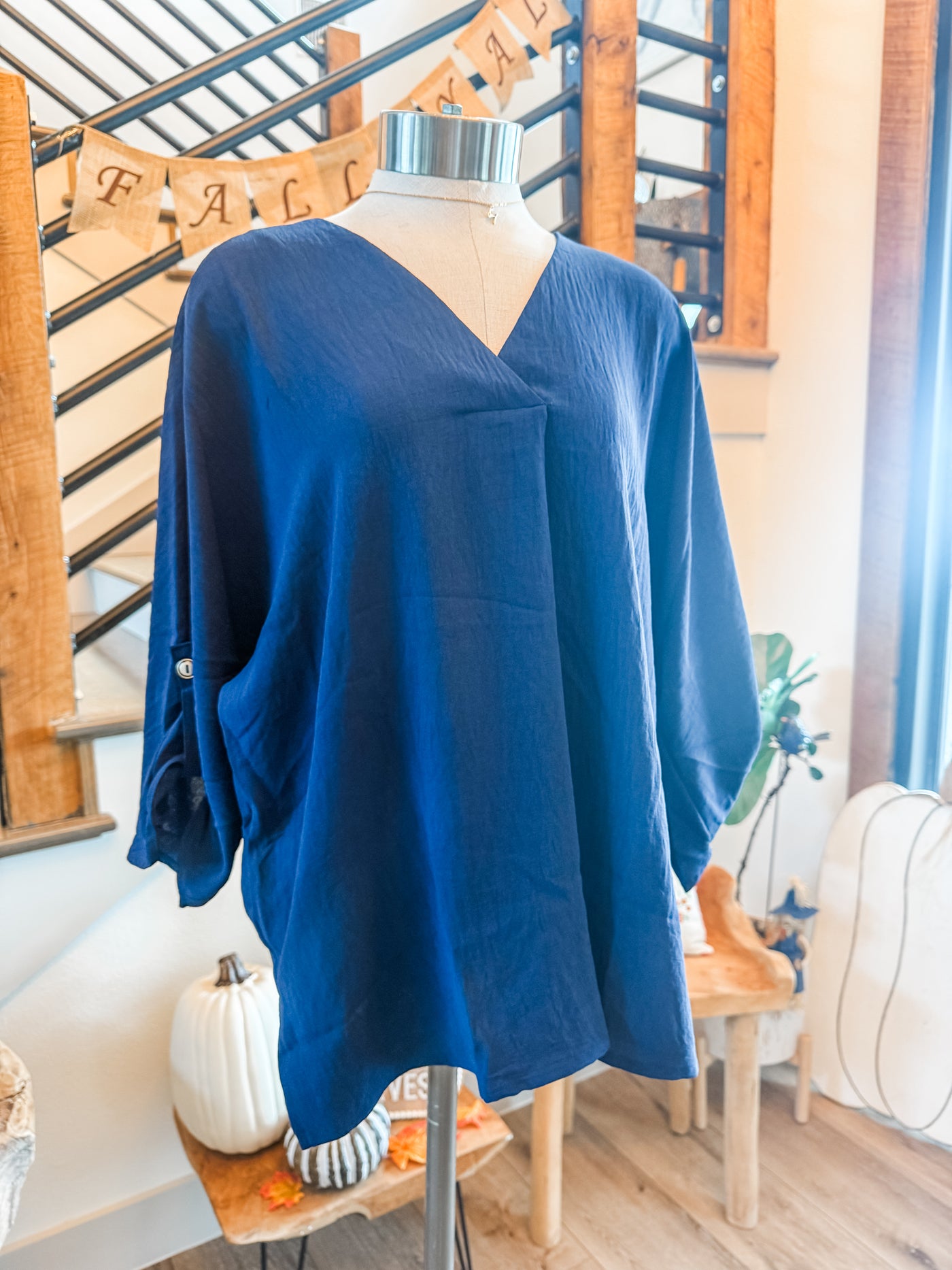 The Perfect Navy Blouse