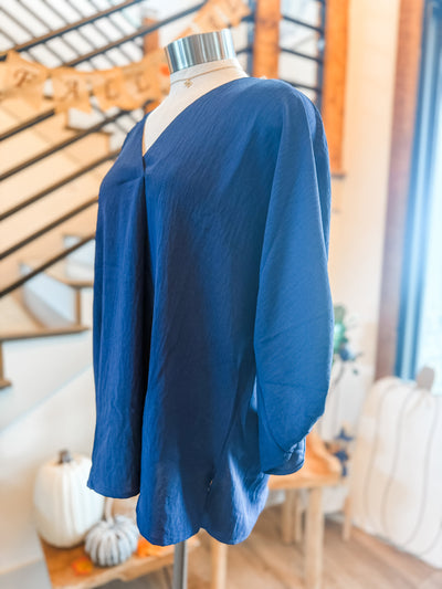 The Perfect Navy Blouse