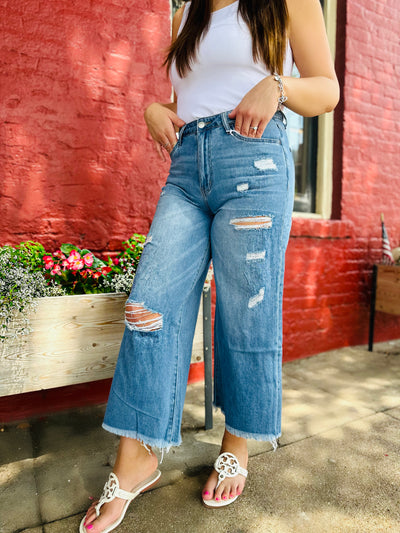 The Alexis High Rise Crop Jeans