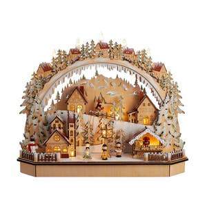 18" Light Up Wooden Village-Ruby & Pearl Boutique