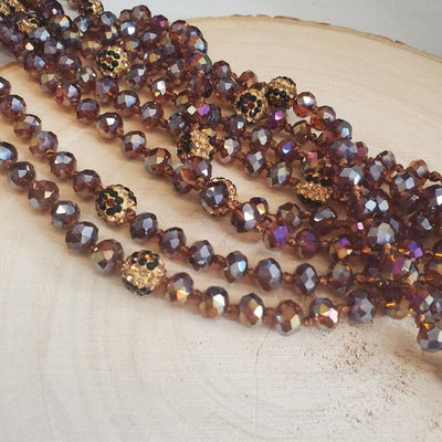 Cheetah Bead Necklace-Ruby & Pearl Boutique