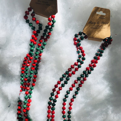Christmas Beaded Necklaces-Ruby & Pearl Boutique