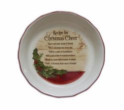 Christmas Cheer Pie Dish-Ruby & Pearl Boutique