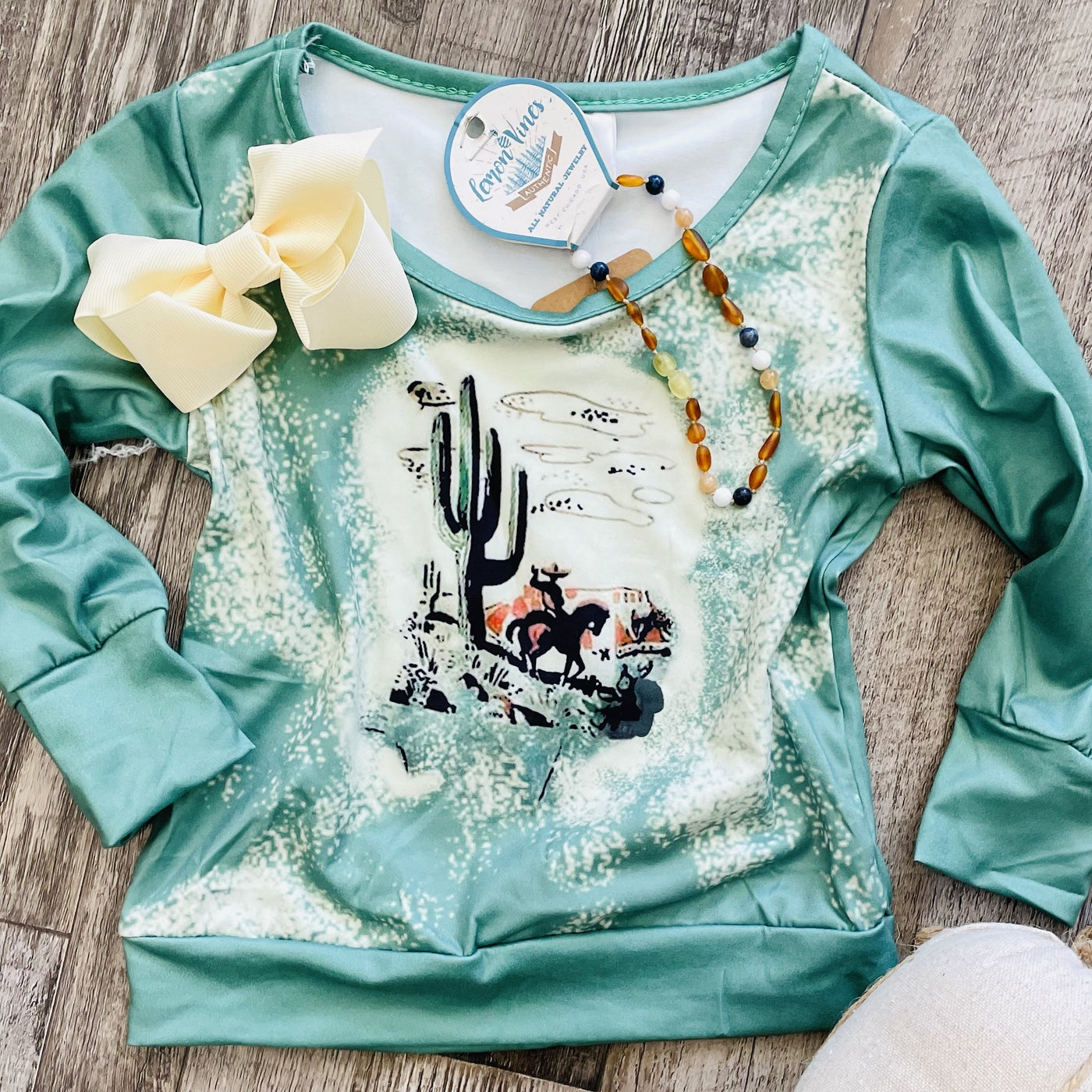 Desert Trails Long Sleeve Littles Top-Ruby & Pearl Boutique