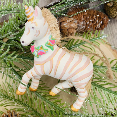 Fun Giraffe & Zebra Ornament-Ruby & Pearl Boutique