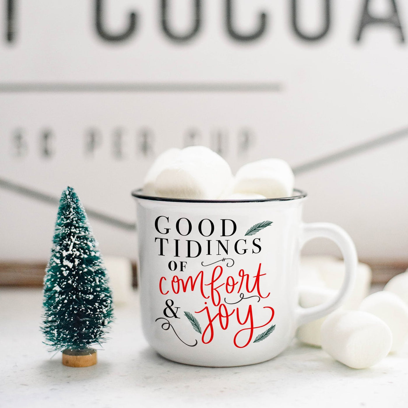 Good Tidings of Comfort and Joy Campfire Coffee Mug-Ruby & Pearl Boutique