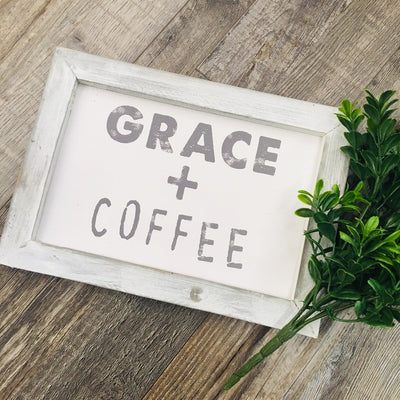 Grace + Coffee Wall Decor-Ruby & Pearl Boutique
