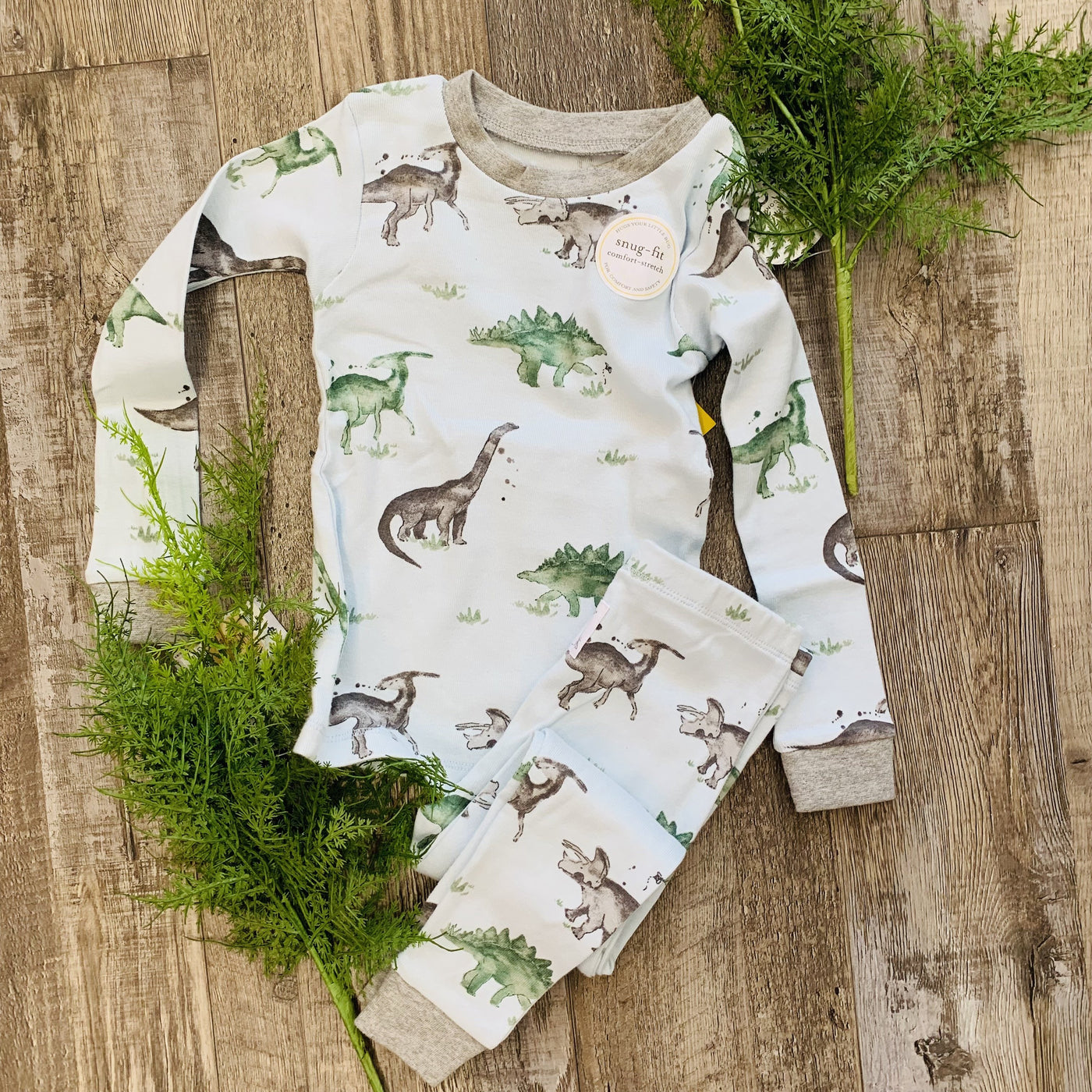 Happy Dinosaur Sleeper (toddler)-Ruby & Pearl Boutique