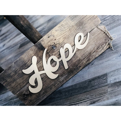 Hope Sign-Ruby & Pearl Boutique