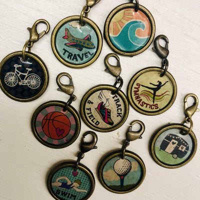 Junk Market Jewelry Circle Picture Charms-Ruby & Pearl Boutique