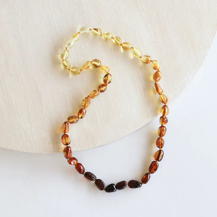 Polished Ombre Amber Necklace