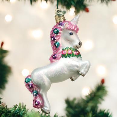 Prancing Unicorn Ornament-Ruby & Pearl Boutique