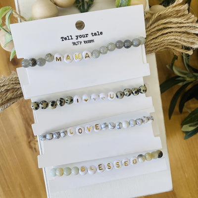 Sweet Sentiments Bracelets (Several Options)-Ruby & Pearl Boutique