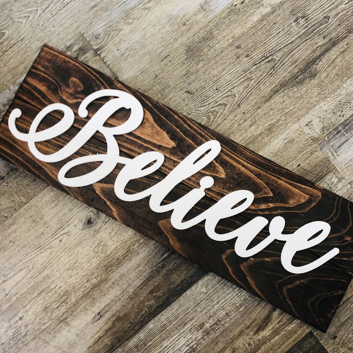 Thankful, Grateful, Blessed, & Believe Wooden Farmhouse Signs-Ruby & Pearl Boutique