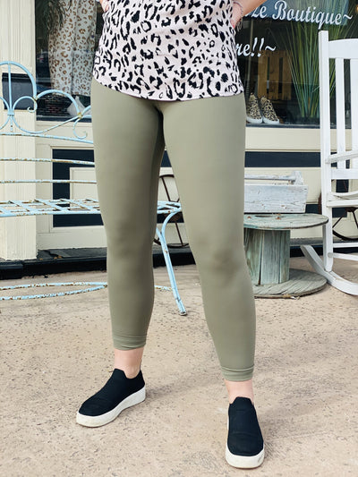 The Best Ever Active Leggings (Sage Green)-Ruby & Pearl Boutique