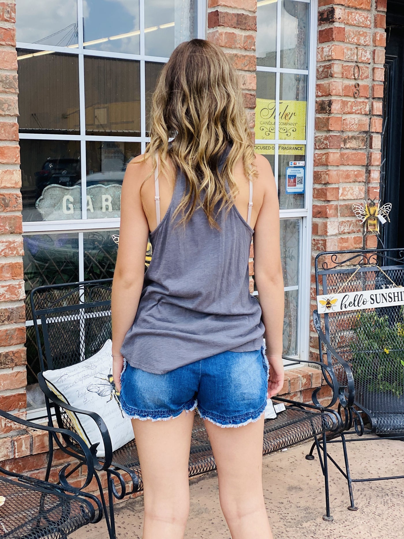 The GeeGee Shorts (Denim)-Ruby & Pearl Boutique