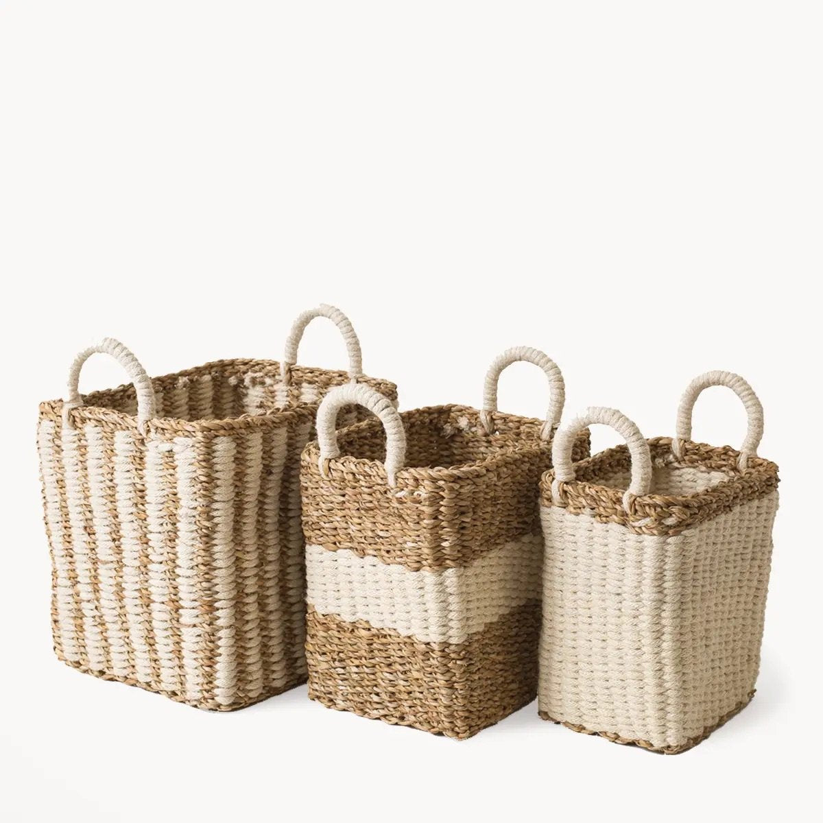 Ula Storage Basket (Set of 3)-Ruby & Pearl Boutique