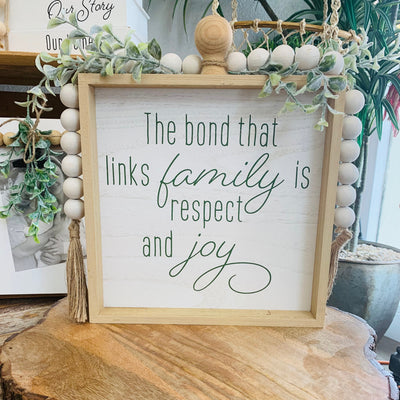 Wood Family Box Sign-Ruby & Pearl Boutique