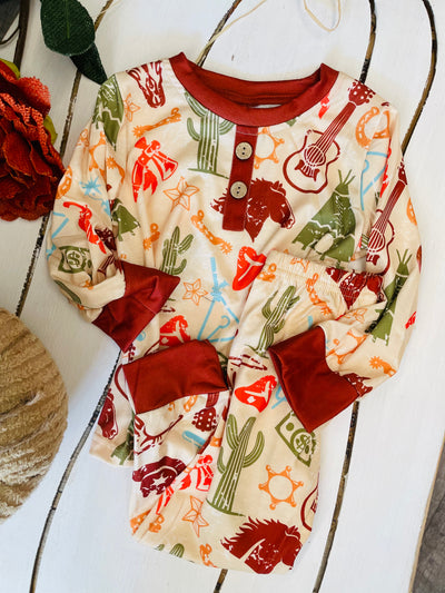 The 2-pc Little Western Jammie Set