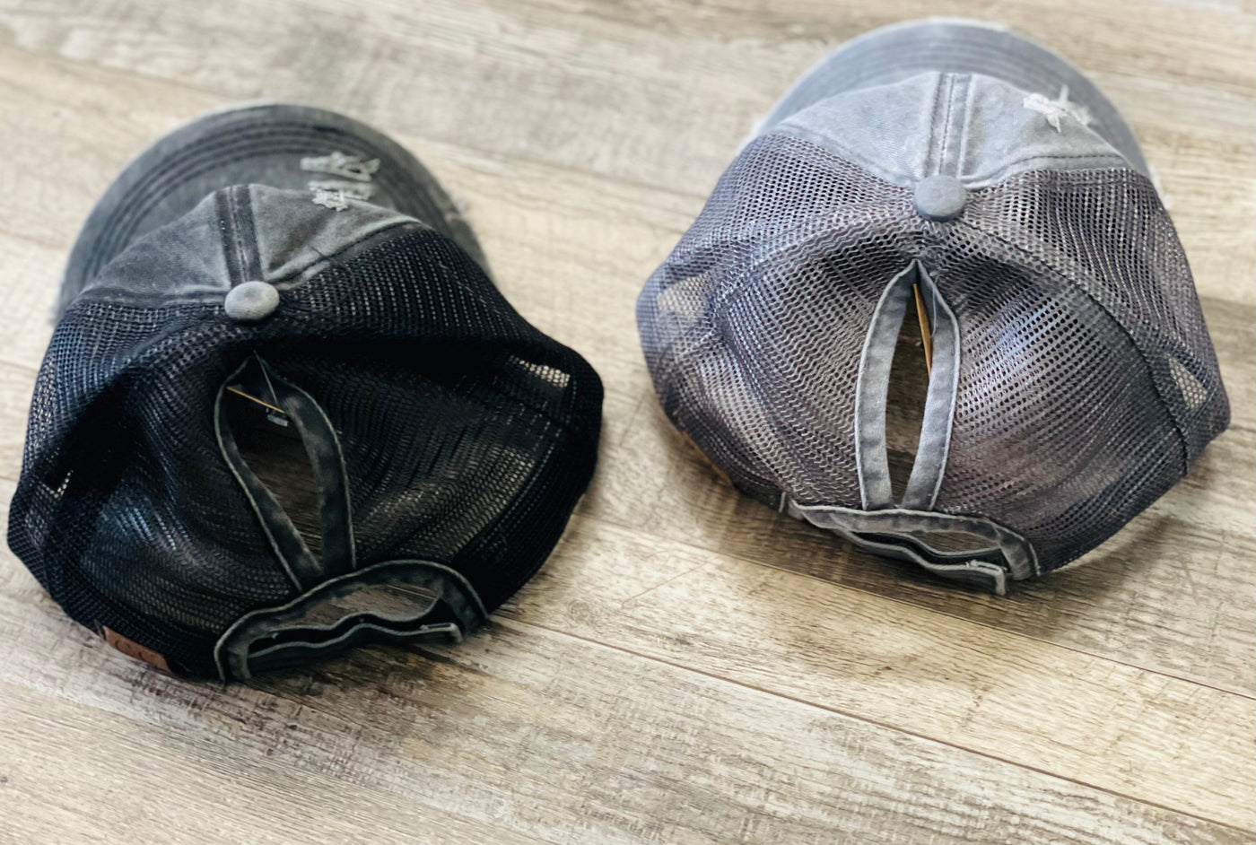CRISS CROSS PONYTAIL HATS (SEVERAL COLORS!)
