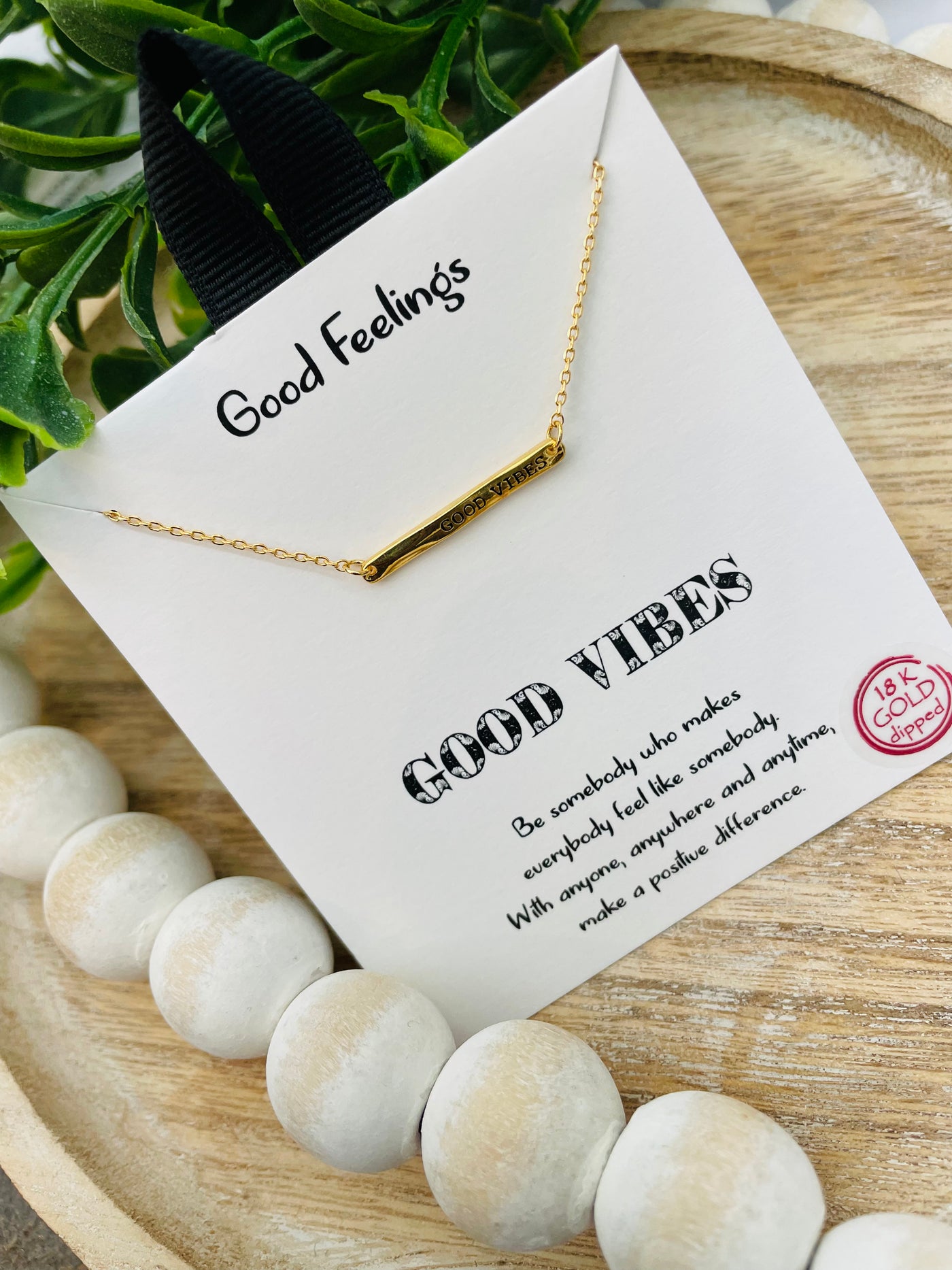 The Good Vibes Necklace (Gold or Silver)
