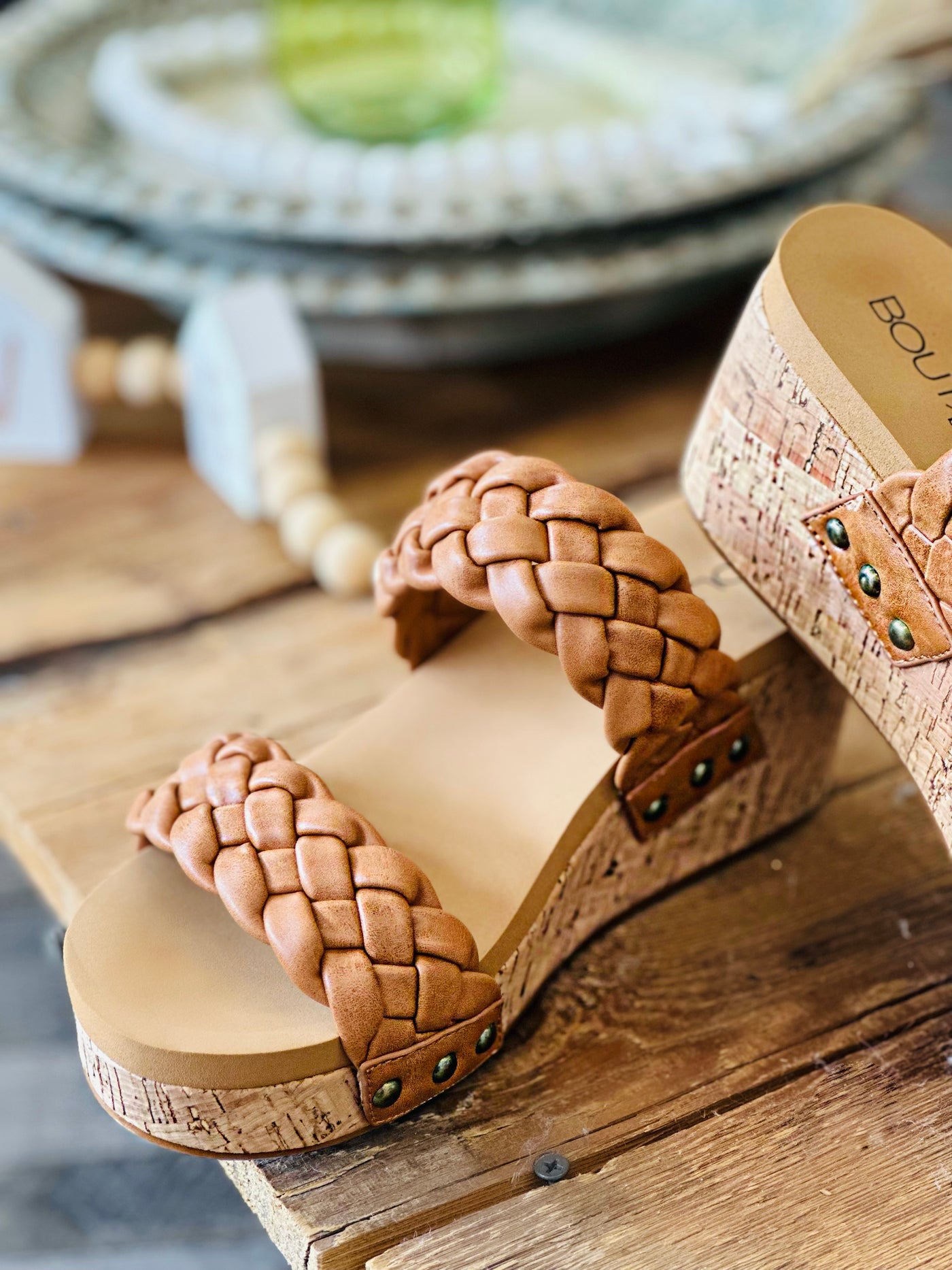 The Cassidy Cognac Wedge